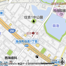 〒674-0083 兵庫県明石市魚住町住吉の地図
