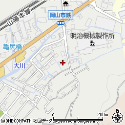 岡山県岡山市東区鉄286周辺の地図