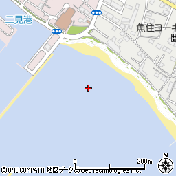 二見港周辺の地図