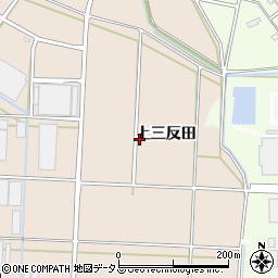 愛知県豊橋市野依町上三反田周辺の地図