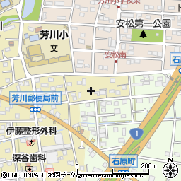 静岡県浜松市中央区芳川町257周辺の地図