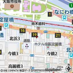東洋証券株式会社　大阪支店周辺の地図