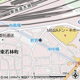 静岡県浜松市中央区東若林町66周辺の地図
