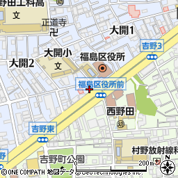 ぎょうざの満洲 野田阪神店周辺の地図