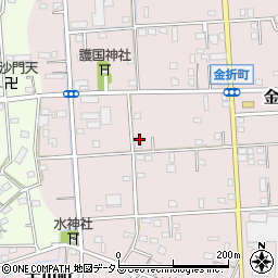 静岡県浜松市中央区金折町376周辺の地図