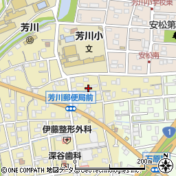 静岡県浜松市中央区芳川町282周辺の地図