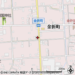 静岡県浜松市中央区金折町355周辺の地図