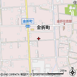 静岡県浜松市中央区金折町694周辺の地図