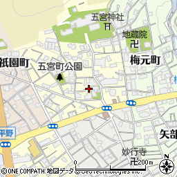 兵庫県神戸市兵庫区五宮町18周辺の地図