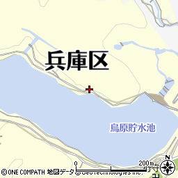 兵庫県神戸市兵庫区烏原町東所周辺の地図