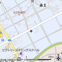 静岡県菊川市赤土880-1周辺の地図
