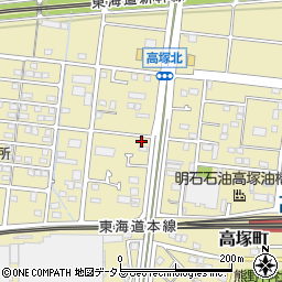 静岡県浜松市中央区高塚町1305周辺の地図