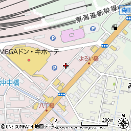 静岡県浜松市中央区東若林町12周辺の地図