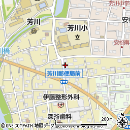 静岡県浜松市中央区芳川町287周辺の地図