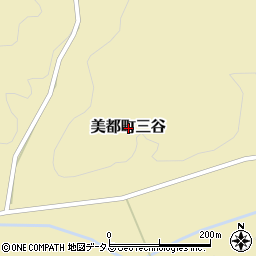 島根県益田市美都町三谷周辺の地図