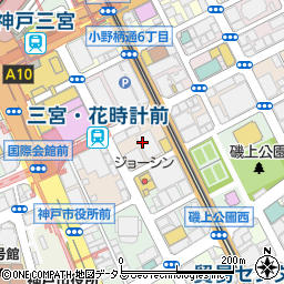 兵庫県神戸市中央区磯上通7丁目1周辺の地図