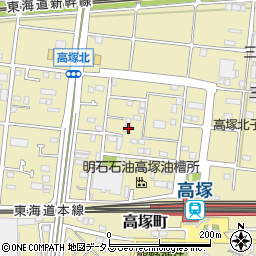 静岡県浜松市中央区高塚町1321周辺の地図