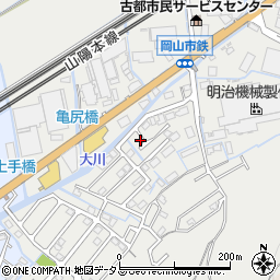 岡山県岡山市東区鉄296周辺の地図