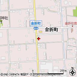静岡県浜松市中央区金折町701周辺の地図
