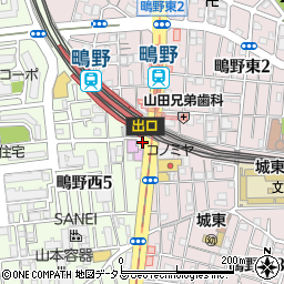 中華そば 花京 鴫野店周辺の地図