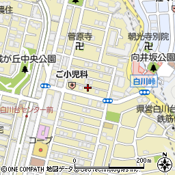 兵庫県神戸市須磨区白川台6丁目19周辺の地図