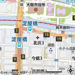 三機工業株式会社　関西支社営業部周辺の地図