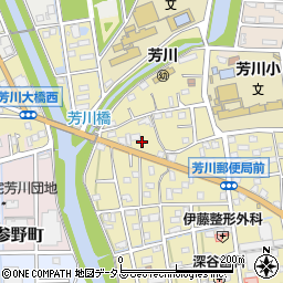 静岡県浜松市中央区芳川町118周辺の地図
