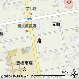 愛知県豊橋市南大清水町元町383周辺の地図