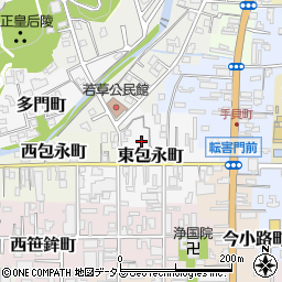 奈良県奈良市東包永町64-3周辺の地図