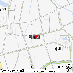 愛知県豊橋市細谷町阿羅田周辺の地図