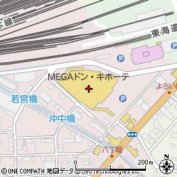 ヘアカラーＦｉｔ　ＭＥＧＡドン・キホーテ浜松可美店周辺の地図