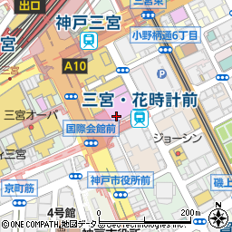 ブライダルサロン　ウィズ（ＢｒｉｄａｌＳａｌｏｎＷｉｔｈ）神戸周辺の地図