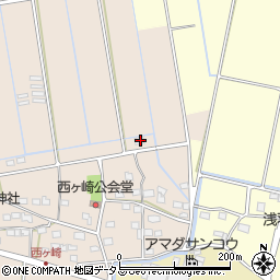 静岡県袋井市西ケ崎2431周辺の地図