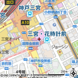 ビアズリー（ＢＥＡＲＤＳＬＥＹ）　神戸国際店周辺の地図