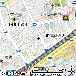 クリニーク神戸三宮静脈瘤クリニック周辺の地図