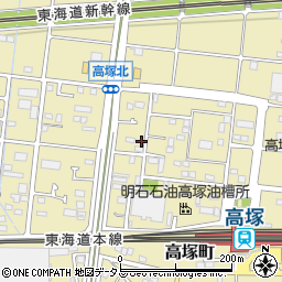 静岡県浜松市中央区高塚町1345周辺の地図
