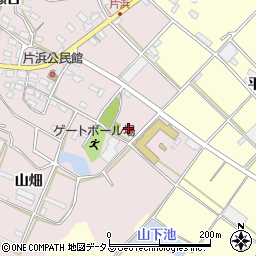 愛知県田原市片浜町前畑周辺の地図