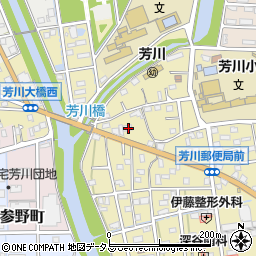 静岡県浜松市中央区芳川町116周辺の地図