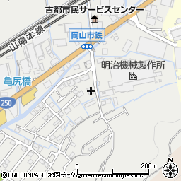 岡山県岡山市東区鉄287周辺の地図