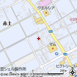 静岡県菊川市赤土1369-1周辺の地図