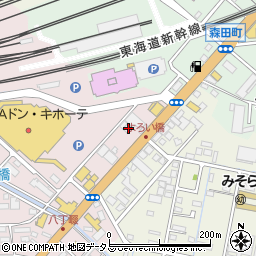 静岡県浜松市中央区東若林町8周辺の地図