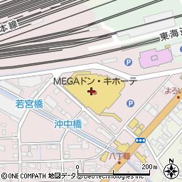 ダイソーＭＥＧＡドン・キホーテ浜松可美店周辺の地図