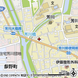 静岡県浜松市中央区芳川町110周辺の地図