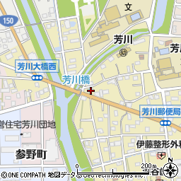 静岡県浜松市中央区芳川町109周辺の地図