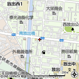 セブンイレブン大阪放出西３丁目店周辺の地図