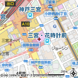 神戸国際会館　大会場周辺の地図