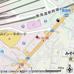 静岡県浜松市中央区東若林町7周辺の地図