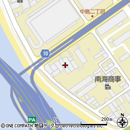 岸本工業中島工場周辺の地図