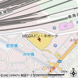 ＭＥＧＡドン・キホーテ浜松可美店周辺の地図