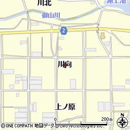 愛知県田原市浦町川向周辺の地図